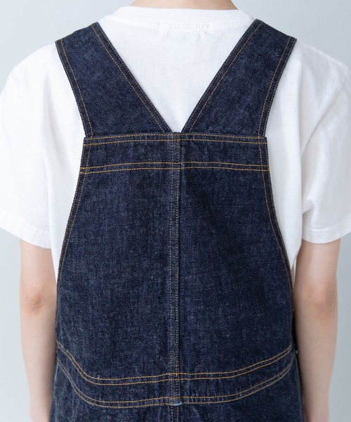PAR ICI(パーリッシィ)の「デニム/ダック オーバーオール(サロペット/オーバーオール・レディース・ネイビー/ブラウン・FREE)」の7枚目の写真