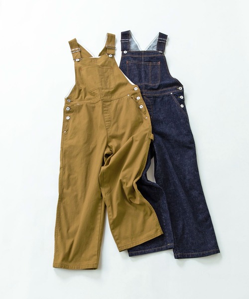PAR ICI(パーリッシィ)の「デニム/ダック オーバーオール(サロペット/オーバーオール・レディース・ネイビー/ブラウン・FREE)」の16枚目の写真