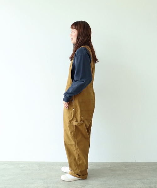 PAR ICI(パーリッシィ)の「デニム/ダック オーバーオール(サロペット/オーバーオール・レディース・ネイビー/ブラウン・FREE)」の18枚目の写真
