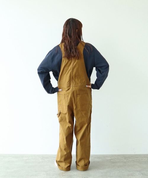 PAR ICI(パーリッシィ)の「デニム/ダック オーバーオール(サロペット/オーバーオール・レディース・ネイビー/ブラウン・FREE)」の19枚目の写真