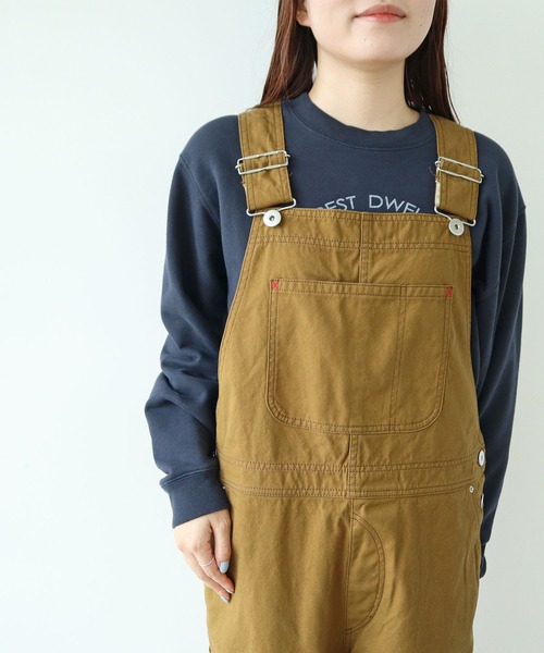 PAR ICI(パーリッシィ)の「デニム/ダック オーバーオール(サロペット/オーバーオール・レディース・ネイビー/ブラウン・FREE)」の21枚目の写真