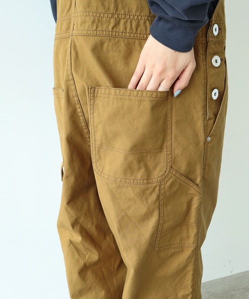 PAR ICI(パーリッシィ)の「デニム/ダック オーバーオール(サロペット/オーバーオール・レディース・ネイビー/ブラウン・FREE)」の22枚目の写真