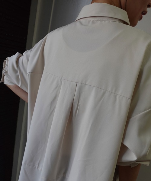 CORNERS by KR(コーナーズバイケーアール)の「【CORNERS by KR】バックロングルーズシャツ(シャツ/ブラウス・レディース・アイボリー/ネイビー/ブラック/ホワイト・M)」の12枚目の写真