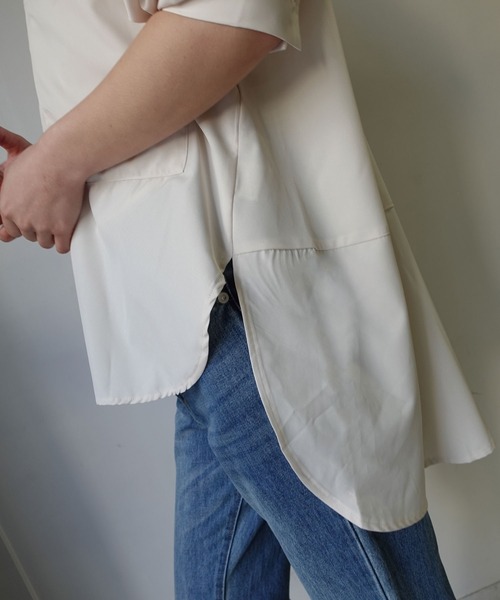 CORNERS by KR(コーナーズバイケーアール)の「【CORNERS by KR】バックロングルーズシャツ(シャツ/ブラウス・レディース・アイボリー/ネイビー/ブラック/ホワイト・M)」の11枚目の写真