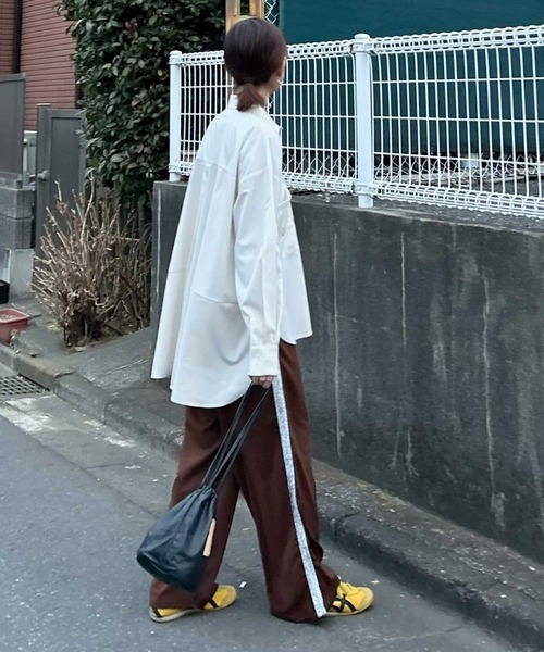 CORNERS by KR(コーナーズバイケーアール)の「【CORNERS by KR】バックロングルーズシャツ(シャツ/ブラウス・レディース・アイボリー/ネイビー/ブラック/ホワイト・M)」の17枚目の写真