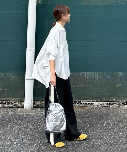 CORNERS by KR(コーナーズバイケーアール)の「【CORNERS by KR】バックロングルーズシャツ(シャツ/ブラウス・レディース・アイボリー/ネイビー/ブラック/ホワイト・M)」の22枚目の写真