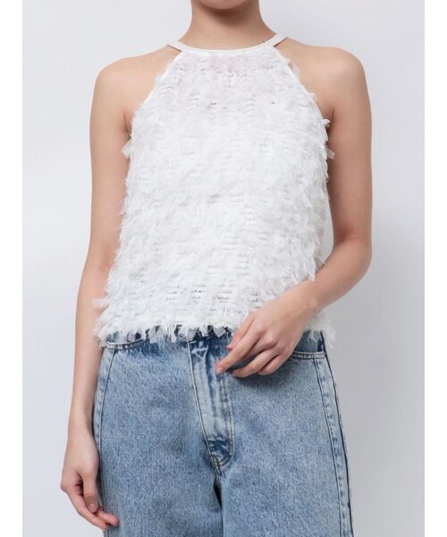 FRINGE AMERICAN SLEEVE BLOUSE/フリンジアメリカンスリーブ
