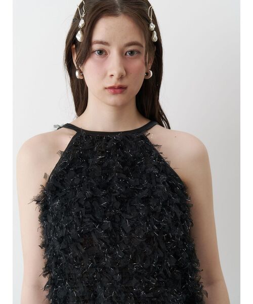 CALNAMUR（カルナムール）の「FRINGE AMERICAN SLEEVE BLOUSE/フリンジアメリカンスリーブブラウス（シャツ/ブラウス・レディース・ブラック/ホワイト・FREE）」の20枚目の写真