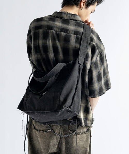 ヴィンテージ　マガジン ショルダーバッグ Vintage Design Pigment Canvas Shoulder Bag - ヴィンテージ