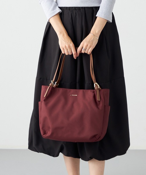 LA BAGAGERIE(ラバガジェリー)の「ポリエステルキャンバス A4トート(トートバッグ・レディース・グレー/ブラック/アイボリー/ネイビー/ブラウン/ワイン・FREE)」の22枚目の写真