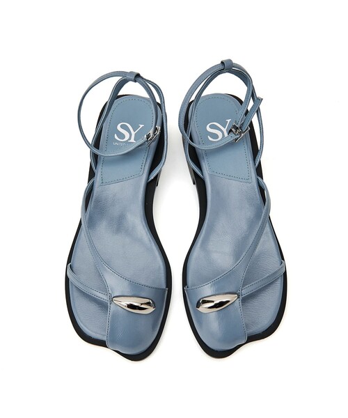 44 マルジェラ レザーサンダル シューズ スリングバック