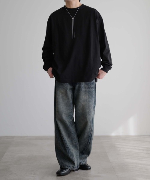 ビンテージライクカーブデニムパンツ（デニムパンツ）｜epnok