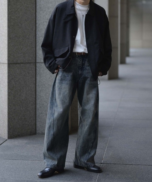 ビンテージライクカーブデニムパンツ（デニムパンツ）｜epnok