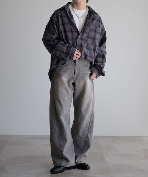 ビンテージライクカーブデニムパンツ（デニムパンツ）｜epnok