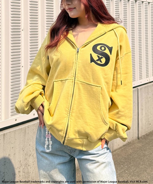 BACK TO THE FIELD(バック トゥー ザ フィールド)の「【平野莉玖コラボ】【MLB】クーパーズタウンZIPフーディー(パーカー・レディース・ブラウン/ベージュ/ブラック・FREE)」の8枚目の写真