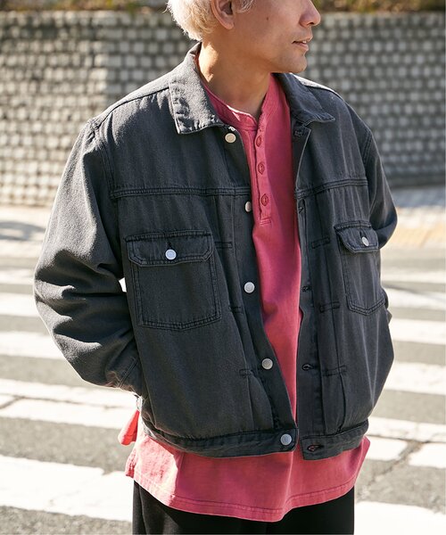 VENCEEXCHANGE(ヴァンスエクスチェンジ)の「デニムGジャン(ブルゾン・メンズ・ダークグレー/ブルー/ブラック・M/L)」の1枚目の写真