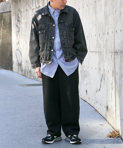 VENCEEXCHANGE(ヴァンスエクスチェンジ)の「デニムGジャン(ブルゾン・メンズ・ダークグレー/ブルー/ブラック・M/L)」の8枚目の写真