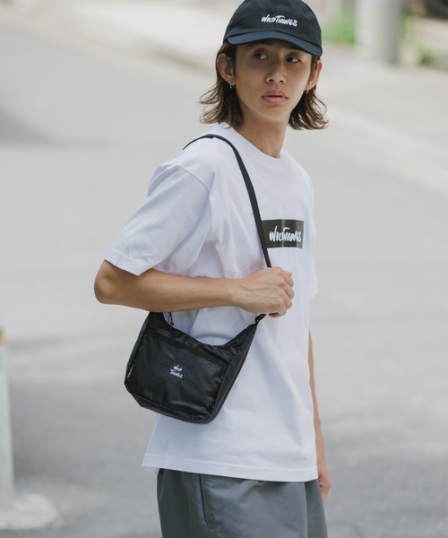 WILD THINGS（ワイルドシングス）の「WILD THINGS/ワイルドシングス CORDURA SIL 2WAY MINI SHOULDER 2WAY ミニショルダーバック（ショルダーバッグ・メンズ・パープル系その他/グリーン系その他/ブルー系その他/ブラック・FREE）」の8枚目の写真