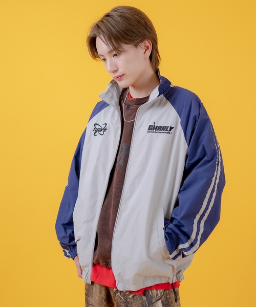 improves(インプローブス)の「袖ライン ラグラン ナイロンブルゾン(ナイロンジャケット・メンズ・ブラック/ライトグレー/ワイン・MEDIUM/X-SMALL/LARGE)」の20枚目の写真