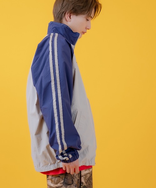 improves(インプローブス)の「袖ライン ラグラン ナイロンブルゾン(ナイロンジャケット・メンズ・ブラック/ライトグレー/ワイン・MEDIUM/X-SMALL/LARGE)」の21枚目の写真