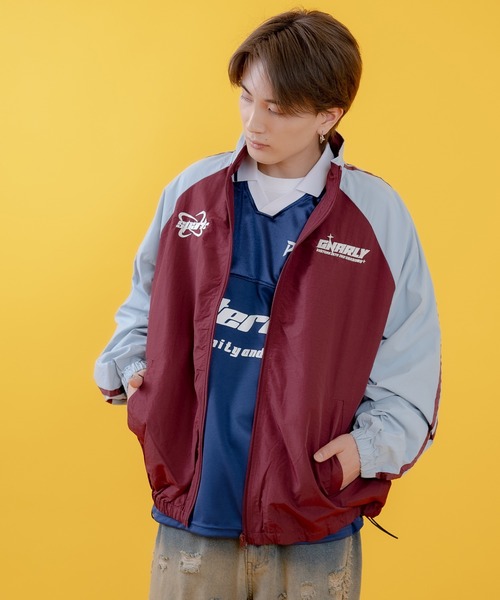 improves(インプローブス)の「袖ライン ラグラン ナイロンブルゾン(ナイロンジャケット・メンズ・ブラック/ライトグレー/ワイン・MEDIUM/X-SMALL/LARGE)」の14枚目の写真