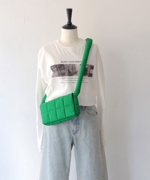 HER CLOSET(ハークローゼット)の「【shemoshelly】カラーキルディングショルダーバック(ショルダーバッグ・レディース・ブラック/ブルー/グリーン・FREE)」の16枚目の写真