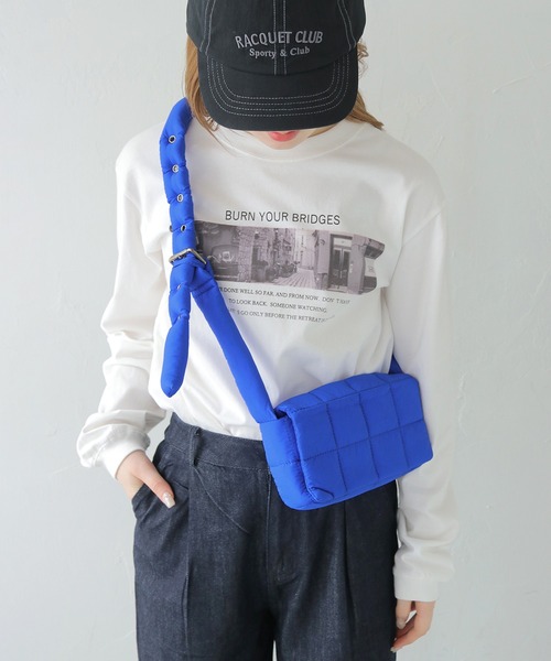 HER CLOSET(ハークローゼット)の「【shemoshelly】カラーキルディングショルダーバック(ショルダーバッグ・レディース・ブラック/ブルー/グリーン・FREE)」の13枚目の写真