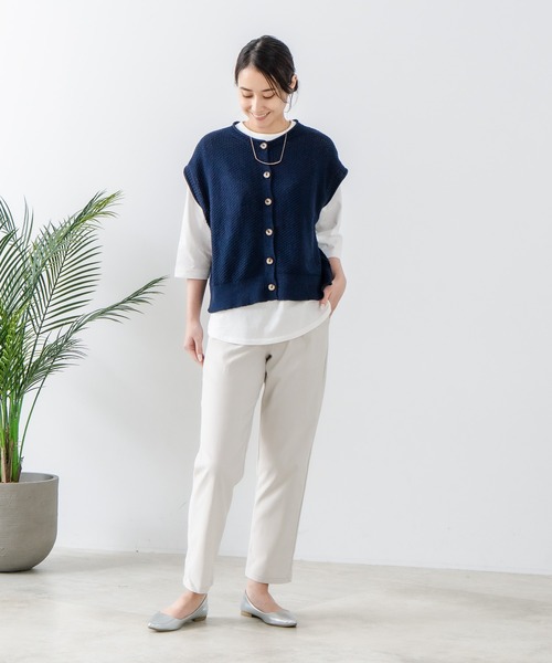 fort point(フォーポイント)の「【FORTPOINT/フォートポイント】スラリータックテーパードパンツ(その他パンツ・レディース・ブラック/ネイビー/アイボリー・MEDIUM/LARGE)」の5枚目の写真