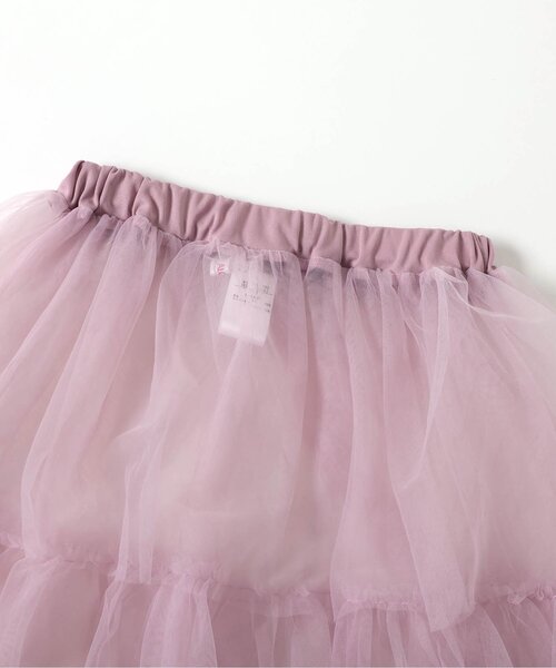 algy（アルジー）の「２WAYチュールロングスカート（スカート・キッズ・オフホワイト/ブラック/ピンク・XX-SMALL/X-SMALL/MEDIUM/SMALL）」の17枚目の写真