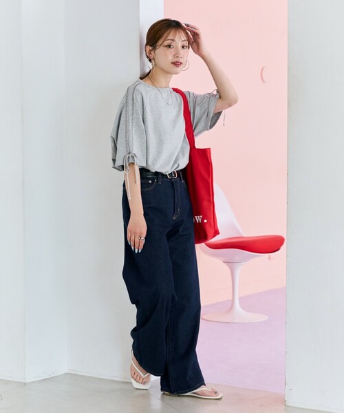 FREAK'S STORE（フリークスストア）の「限定展開 袖 ベロア リボン
