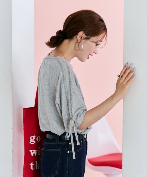 FREAK'S STORE（フリークスストア）の「限定展開 袖 ベロア リボン