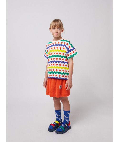BOBO CHOSES(ボボショーズ)の「Geometric all over waffle T-sh(Tシャツ/カットソー・キッズ・ドット・100/110/120/130/140)」の14枚目の写真