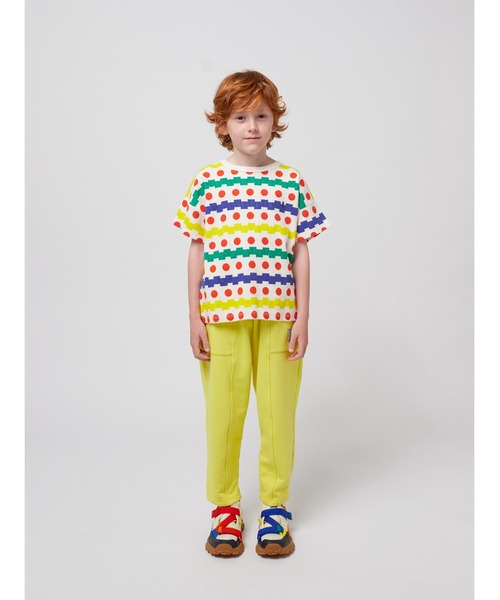 BOBO CHOSES(ボボショーズ)の「Geometric all over waffle T-sh(Tシャツ/カットソー・キッズ・ドット・100/110/120/130/140)」の9枚目の写真
