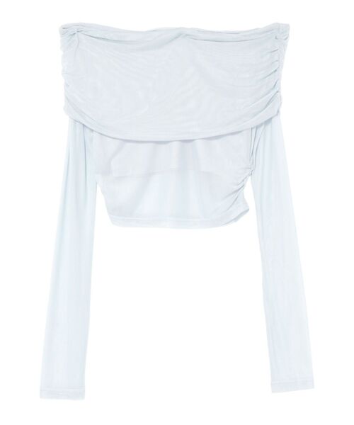 EATME（イートミー）の「ギャザーオフショルTOP（Tシャツ/カットソー・レディース・ライトブルー/ブラック/アイボリー・FREE）」の18枚目の写真