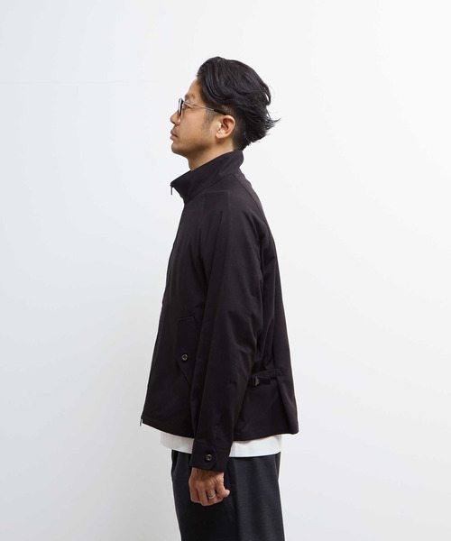 MEN'S MELROSE（メンズメルローズ）の「テクスチャーリネンストレッチハリントンジャケット（ブルゾン・メンズ・ブラック/アイボリー・2/3/4）」の4枚目の写真