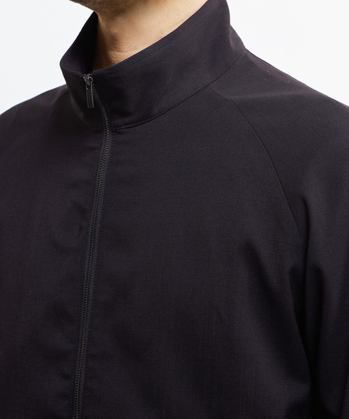 MEN'S MELROSE（メンズメルローズ）の「テクスチャーリネンストレッチハリントンジャケット（ブルゾン・メンズ・ブラック/アイボリー・2/3/4）」の7枚目の写真