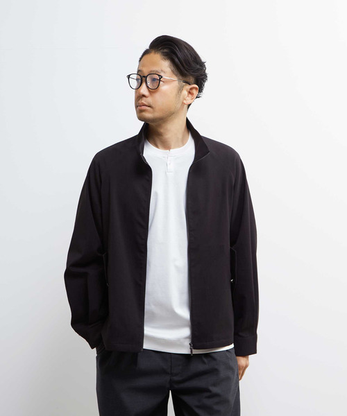 MEN'S MELROSE（メンズメルローズ）の「テクスチャーリネンストレッチハリントンジャケット（ブルゾン・メンズ・ブラック/アイボリー・2/3/4）」の19枚目の写真