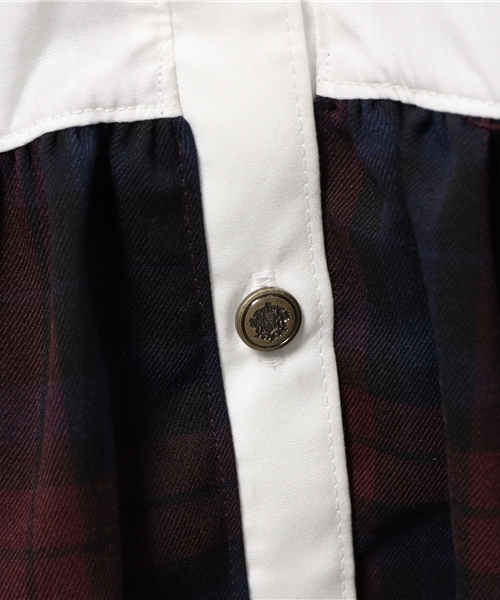 ライチ（ライチ）の「SANATORIUM ライオンキャット柄シャツワンピ－ス（ワンピース・レディース・グレー/ホワイト・FREE）」の4枚目の写真