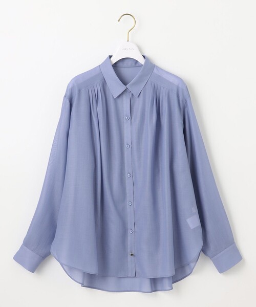 ANY SIS(エニィスィス)の「【洗える】リネンライクシアーローン ブラウス(シャツ/ブラウス・レディース・スカイブルー系/黄土色系/アイボリー系・4)」の16枚目の写真