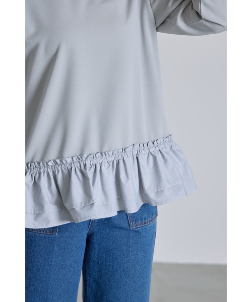 &. NOSTALGIA（アンドドットノスタルジア）の「裾切替カットプルオーバー（Tシャツ/カットソー・レディース・グレー/アイボリー・M）」の11枚目の写真