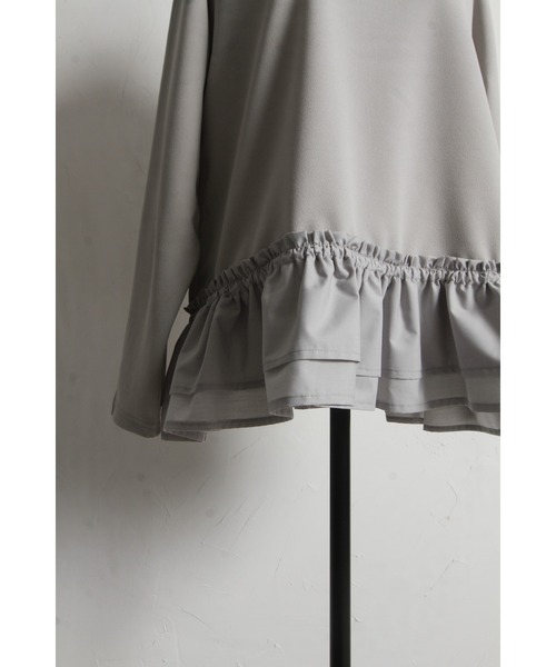 &. NOSTALGIA（アンドドットノスタルジア）の「裾切替カットプルオーバー（Tシャツ/カットソー・レディース・グレー/アイボリー・M）」の20枚目の写真