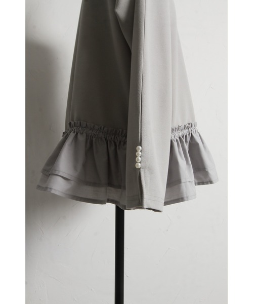 &. NOSTALGIA（アンドドットノスタルジア）の「裾切替カットプルオーバー（Tシャツ/カットソー・レディース・グレー/アイボリー・M）」の21枚目の写真