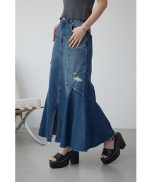 AZUL DENIM ダメージマーメイドスカート