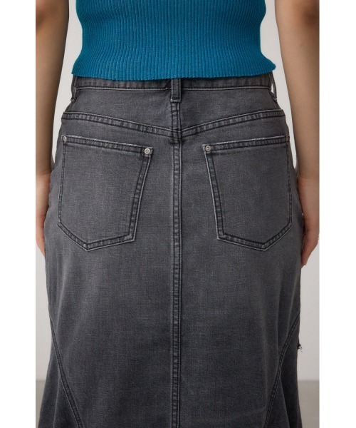 AZUL by moussy(アズールバイマウジー)の「【身長/骨格別着用画像あり】AZUL DENIM ダメージマーメイドスカート 春服 夏服 秋服 冬服 ロングスカート デニムスカート スタイルアップ(デニムスカート・レディース・ブルー/ライトブラック・SMALL/MEDIUM)」の19枚目の写真