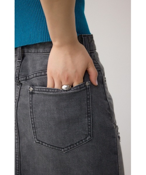 AZUL by moussy(アズールバイマウジー)の「【身長/骨格別着用画像あり】AZUL DENIM ダメージマーメイドスカート 春服 夏服 秋服 冬服 ロングスカート デニムスカート スタイルアップ(デニムスカート・レディース・ブルー/ライトブラック・SMALL/MEDIUM)」の17枚目の写真