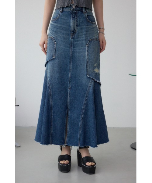 【本日限定SALE】MAVIMOON セットアップ　マーメイドスカート ジョーゼット後レースアップマーメイドスカート｜KarLParkLane