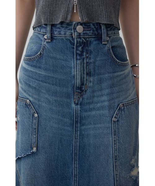 AZUL DENIM ダメージマーメイドスカート（デニムスカート