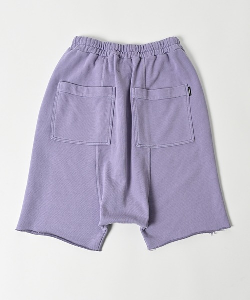 ADAM PATEK(アダムパテック)の「【ADAMPATEK/アダムパテック】pigment dyeing sarouel short pants/ピグメント染めスウェットサルエルショートパンツ(その他パンツ・レディース・パープル/ブラック・2/1)」の5枚目の写真