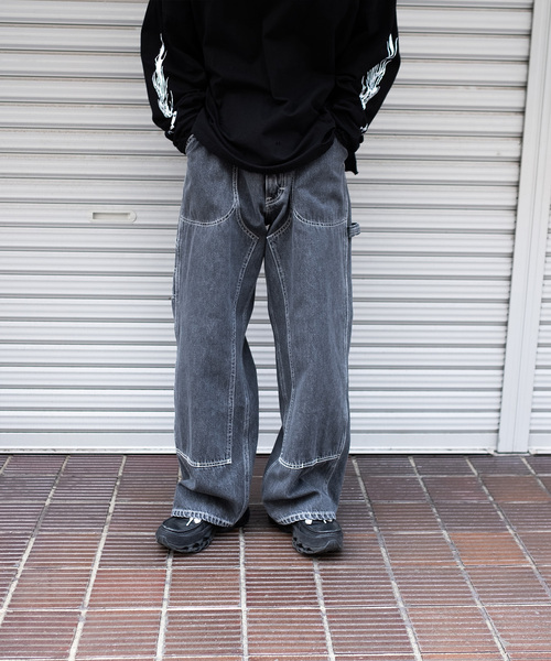 Lee（リー）の「Lee / リー DOUBLEKNEE WIDE PAINTER（その他パンツ・メンズ・ブラック/グリーン・LARGE/MEDIUM）」の12枚目の写真