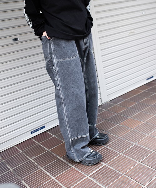 Lee（リー）の「Lee / リー DOUBLEKNEE WIDE PAINTER（その他パンツ・メンズ・ブラック/グリーン・LARGE/MEDIUM）」の11枚目の写真